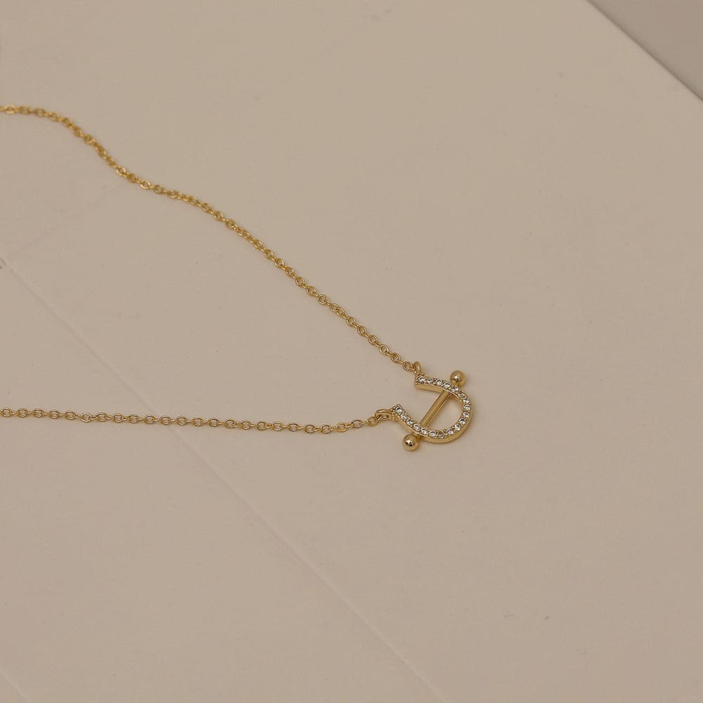 Golden Horseshoe Necklace