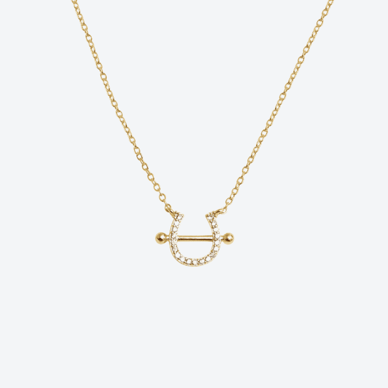 Golden Horseshoe Necklace