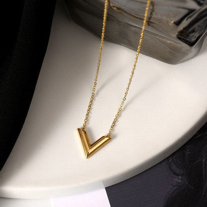 Golden V Necklace