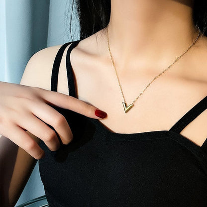 Golden V Necklace