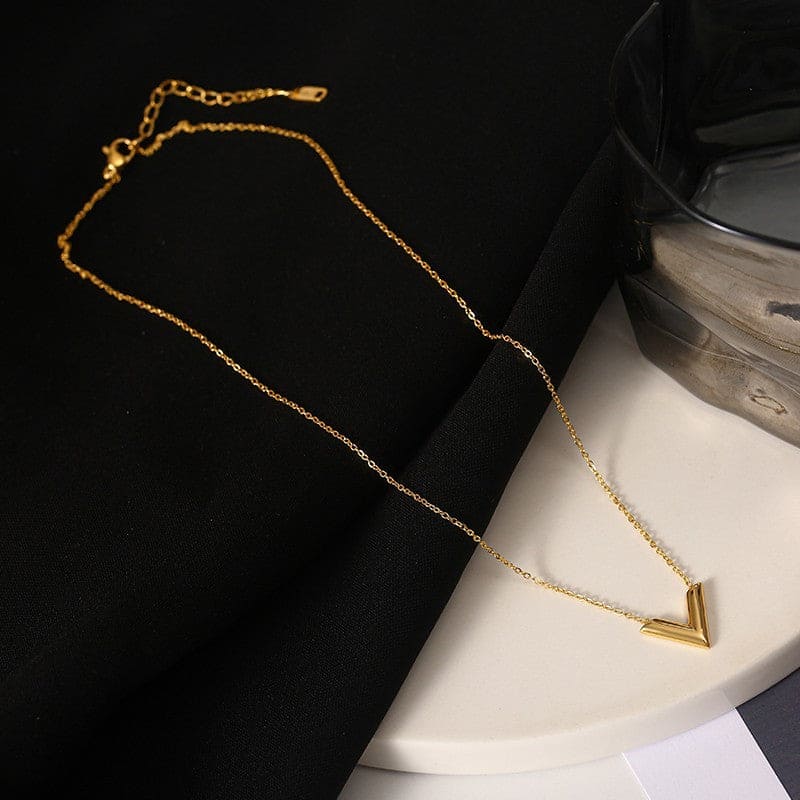 Golden V Necklace